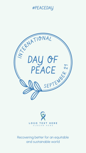 Day Of Peace Badge Facebook story Image Preview