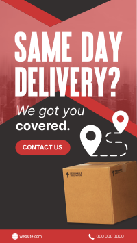 Express Delivery Package Facebook Story Design