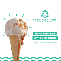Ice Cream Scoop Instagram post Image Preview