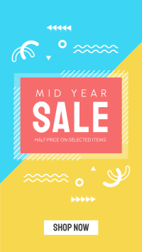 Midyear Sale Facebook Story Design