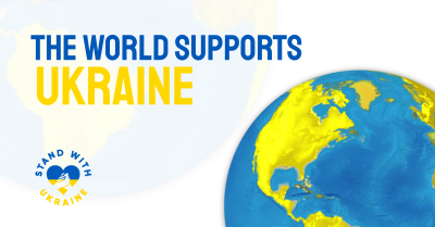 The World Supports Ukraine Facebook ad Image Preview