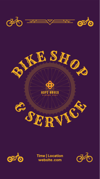 Bike Shop and Service Instagram Story Design