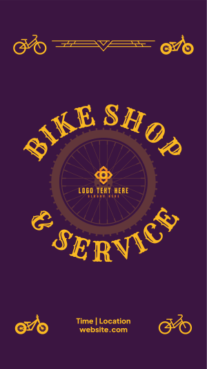 Bike Shop and Service Instagram story Image Preview