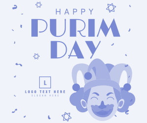 Purim Carnival Jester Facebook post Image Preview