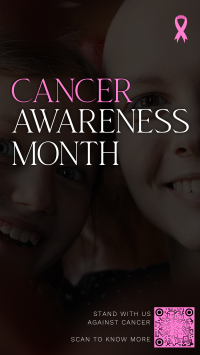 Cancer Awareness Month Facebook Story Design