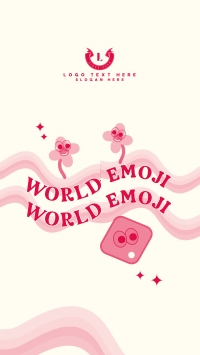Psychedelic Emoji Instagram story Image Preview