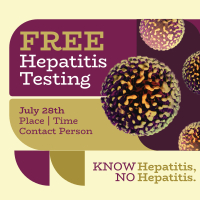 Geometrical Hepatitis Testing Instagram post Image Preview