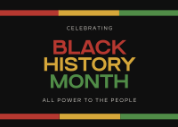 Black History Postcard Design