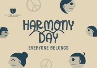 Harmony Day Diversity Postcard Image Preview