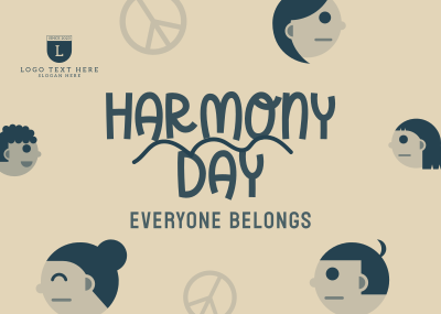 Harmony Day Diversity Postcard Image Preview