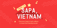 Travel to Vietnam Twitter Post Design