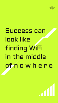 WIFI Motivational Quote Facebook Story Design