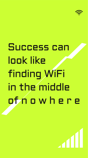 WIFI Motivational Quote Facebook story Image Preview