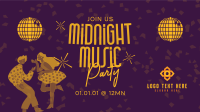 Midnight Music Party Facebook event cover Image Preview