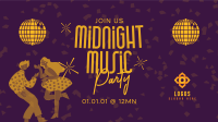 Midnight Music Party Facebook event cover Image Preview