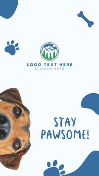 Stay Pawsome Facebook story Image Preview