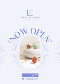 Open Jewelry Store Poster Design