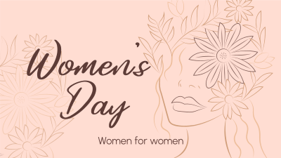  Aesthetic Women's Day Facebook event cover Image Preview