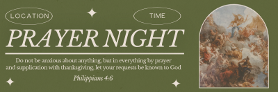 Rustic Prayer Night Twitter header (cover) Image Preview