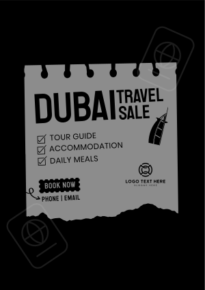 Dubai Travel Destination Flyer Image Preview