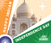 Indian Flag Independence Facebook Post Design