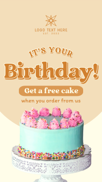 Birthday Cake Promo Instagram Story Design