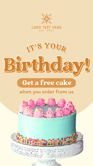 Birthday Cake Promo Instagram story Image Preview