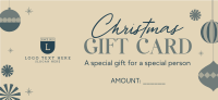 Ornamental Christmas Sale Gift Certificate Design