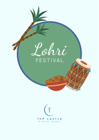 Lohri Fest Badge Flyer Image Preview