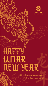 Prosperous Lunar New Year Instagram Story Design