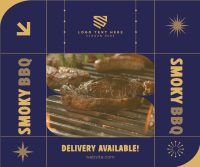 BBQ Delivery Available Facebook Post Design