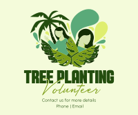 Minimalist Planting Volunteer Facebook post Image Preview