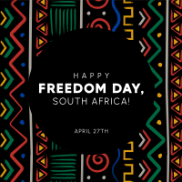 Freedom Day Patterns Linkedin Post Preview