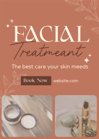 Beauty Facial Spa Treatment Poster Design