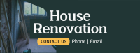 Simple Home Renovation Facebook Cover Design