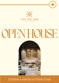 Open House Listing Poster Design