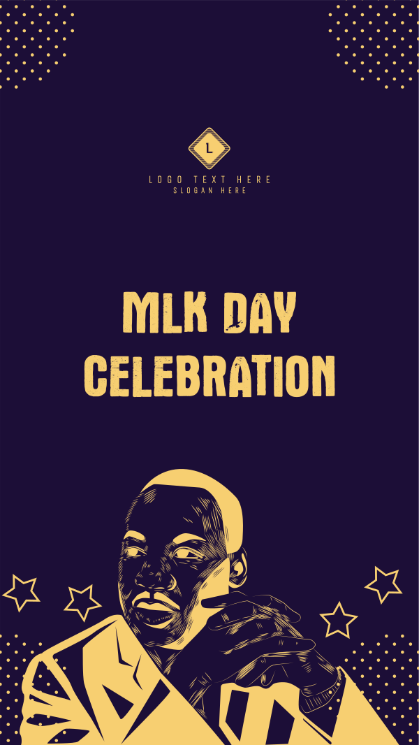 MLK Day Celebration Instagram Story Design Image Preview