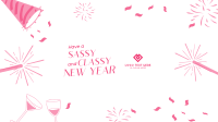 Sassy New Year Spirit YouTube Banner Image Preview