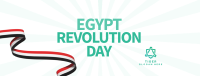 Egypt Revolution Day Facebook cover Image Preview