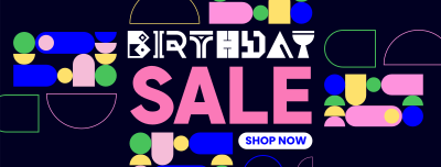 It's your Birthday Sale Facebook cover Image Preview