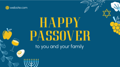 Happy Passover Facebook event cover Image Preview