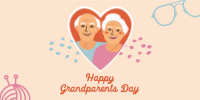 Heart Grandparents Greeting  Twitter post Image Preview