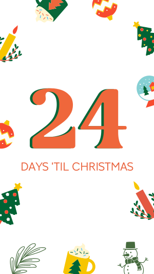 Quirky Christmas Countdown Facebook story Image Preview