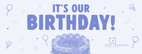 It's Our Birthday Facebook Cover Design