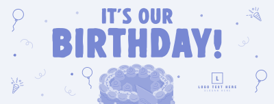 It's Our Birthday Facebook cover Image Preview
