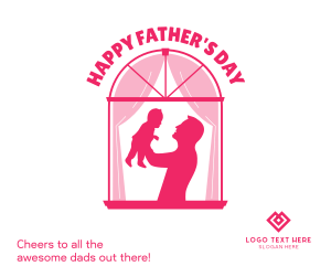 Father & Child Window Facebook post Image Preview