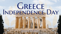 Contemporary Greece Independence Day Facebook Event Cover Image Preview