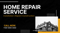 Minimal  Home Repair Service Offer Facebook Event Cover Design
