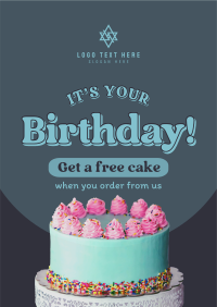 Birthday Cake Promo Poster Image Preview