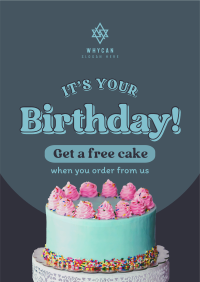 Birthday Cake Promo Poster Image Preview